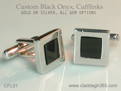 onyx cufflinks