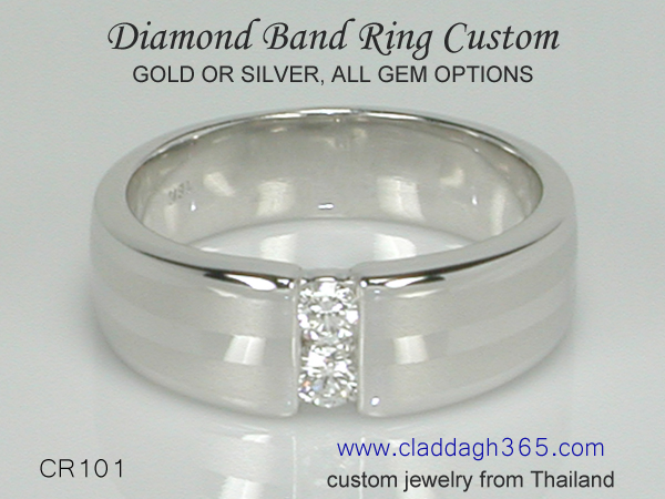 diamond band ring custom made