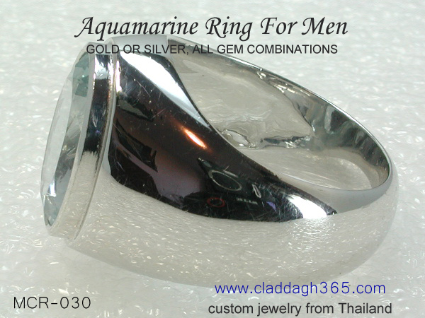 big gemstone ring aquamarine