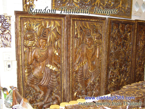 Thai wood carvings